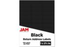 1 x 2 5/8 Rectangle Return Address Label (Pack of 120) Black