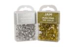 Push Pins (Pack of 100) Silver  Gold