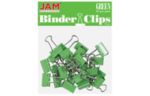 3/4 Inch Small Binder Clips (6 Packs of 25) Green