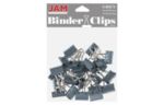 3/4 Inch Small Binder Clips (6 Packs of 25) Gray