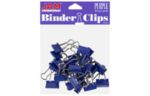 3/4 Inch Small Binder Clips (6 Packs of 25) Purple