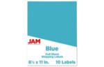 8 1/2 x 11 Full Page Label (Pack of 10) Blue