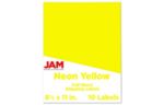 8 1/2 x 11 Full Page Label (Pack of 10) Neon Yellow