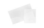Two Pocket Corrugated Fluted Folders (Pack of 6) Clear