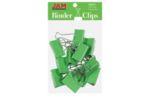 Large Binder Clips (Pack of 12) Green