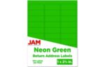 1 x 2 5/8 Rectangle Return Address Label (Pack of 120) Neon Green