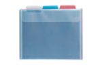 Letter Plastic File Folders (Pack of 6) Assorted