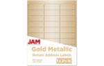1 x 2 5/8 Rectangle Return Address Label (Pack of 120) Gold Metallic