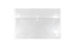 12 x 18 Plastic Envelopes with Button & String Tie Closure (Pack of 12) Clear