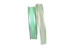 5/8" Sheer Sparkle Ribbon, 25 yards Mint/Silver