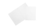 Two Pocket Corrugated Fluted Folders (Pack of 6) White