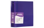 10 3/8 x 1 1/2 x 11 5/8 Plastic 1.5 inch Binder, 3 Ring Binder (Pack of 1) Purple