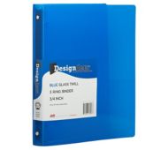 10 3/8 x 3/4 x 11 5/8 Plastic 0.75 inch, 3 Ring Binder (Pack of 1)