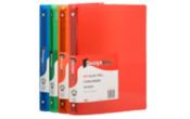 10 3/8 x 3/4 x 11 5/8 Plastic 0.75 inch, 3 Ring Binders (Pack of 4)