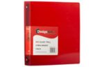 10 3/8 x 1 1/2 x 11 5/8 Plastic 1.5 inch Binder, 3 Ring Binder (Pack of 1) Red