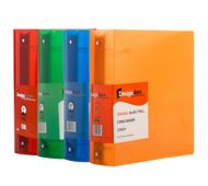 11 5/8 x 3 1/4 x 12 3/4 Plastic 3 inch, 3 Ring Binders (Pack of 4)