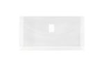 5 1/4 x 10 Plastic Expansion Envelopes with Hook & Loop Closure - #10 Booklet - 1 Inch Expansion - (Pack of 6) Clear