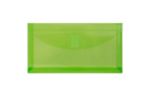 5 1/4 x 10 Plastic Expansion Envelopes with Hook & Loop Closure - #10 Booklet - 1 Inch Expansion - (Pack of 6) Lime Green