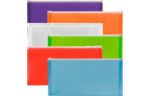 5 x 10 Plastic Envelopes with Zip Closure - #10 Booklet - (Pack of 6) Assorted