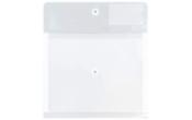 12 3/4 x 10 1/2 Plastic Envelopes with Button & String Tie Closure & 2 Dividers - Letter Booklet - (Pack of 12)