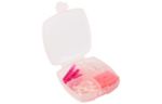 Small Plastic Clip Box with Clips (Pack of 16 Clips) Pink