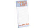Knock Knock 3 1/2 x 9 Make-a-List Note Pad (50 Sheets) Blue "Today's List"