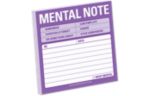 Knock Knock 3 x 3 Sticky Note Pad (100 Sheets) Purple "Mental Note"