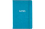 5 3/4 x 8 1/4 Recycled Leather Soft Cover Journal Notes/Silver Foil