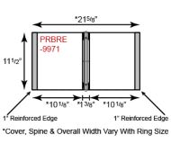 Paper 3 Ring Binder w/No Pocketc & Reinforced Edge