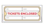 Ticket Envelope (2 7/8 x 6 1/2) Tickets Enclosed