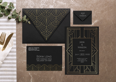 Black Wedding Envelopes | Envelopes.com