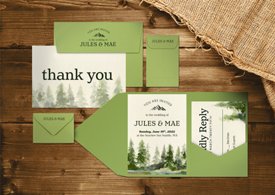 Green Wedding Envelopes | Envelopes.com